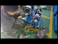 آلة تجعيد الخراطيم الهيدروليكية المحمولة - 12 فولت / 24 فولت تيار مستمر 2 بوصة خرطوم المكشكش مع 10 مجموعات من القوالب